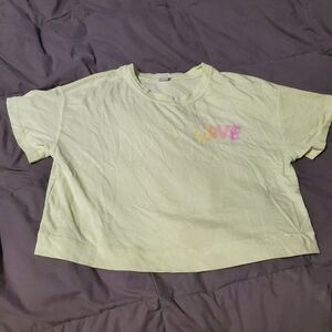 Old navy Love and peace crop top